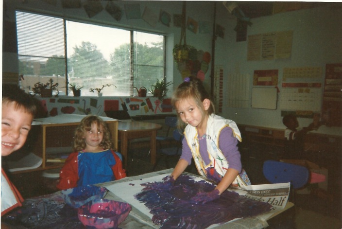 finger-painting