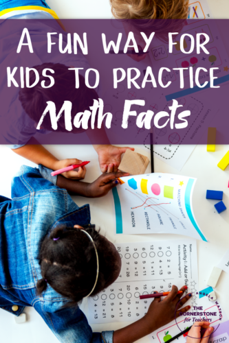 A fun way for kids to practice math facts