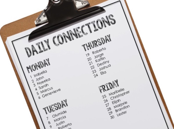 An easy way to build individual relationships with students