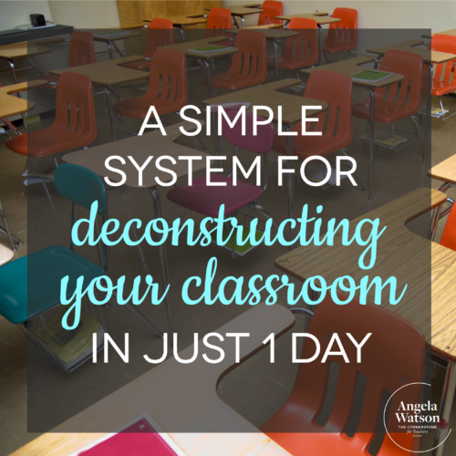 deconstructing your classroom
